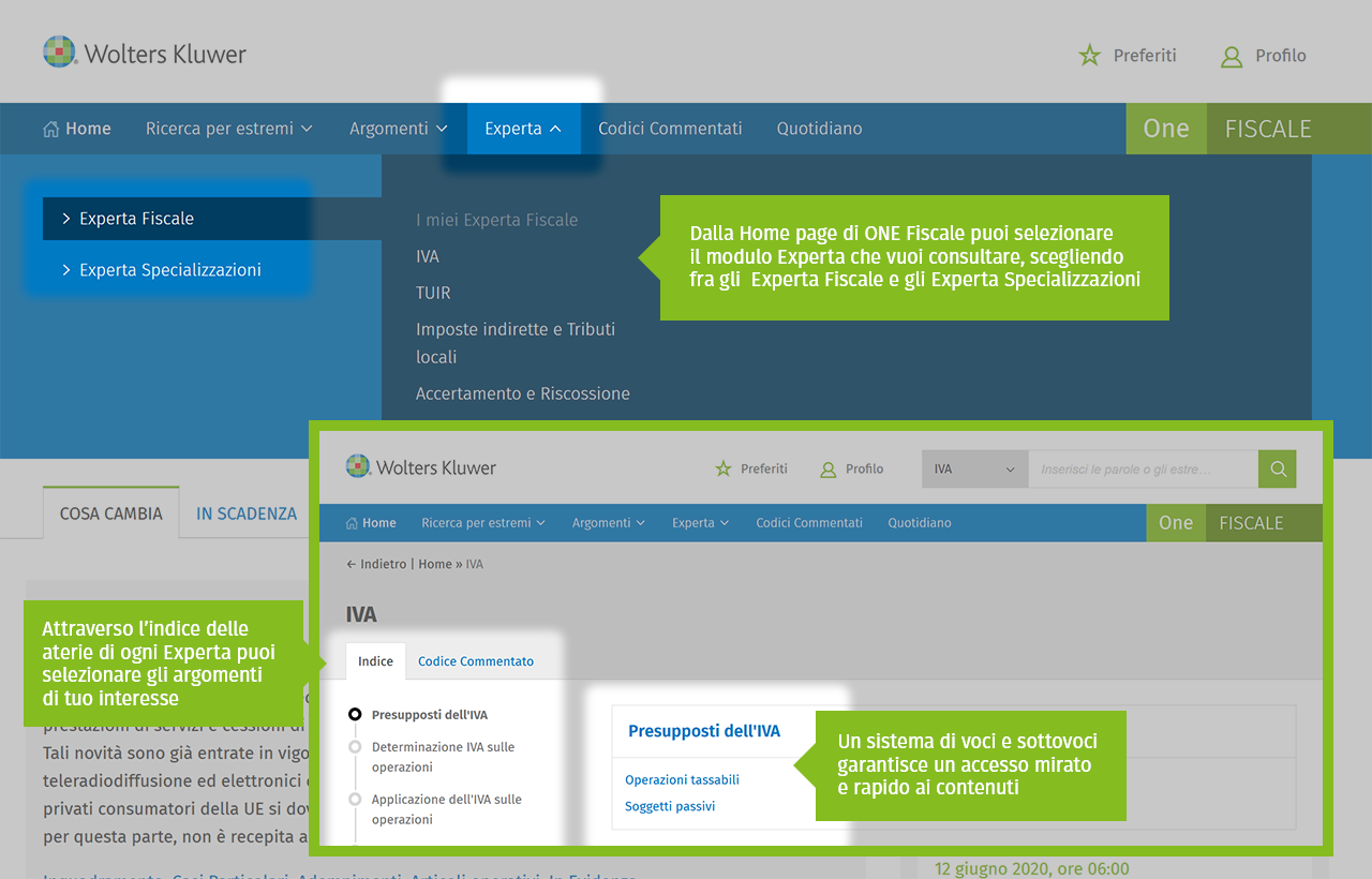 moduli experta funzionalità